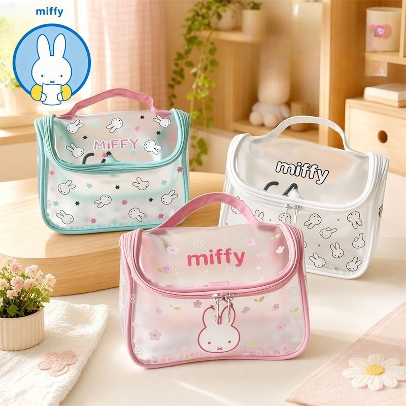 Beauty Makeup Edit - Tas Makeup Transparan Kawaii Miffy untuk
