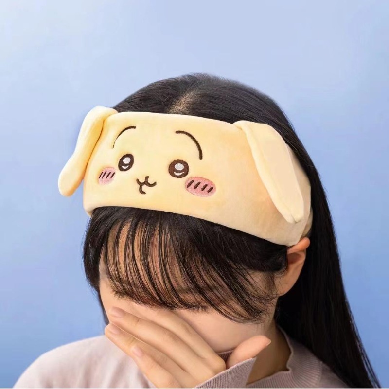 Beauty Makeup Edit - Headband Spa Chiikawa Lembut Tebal Nyaman,