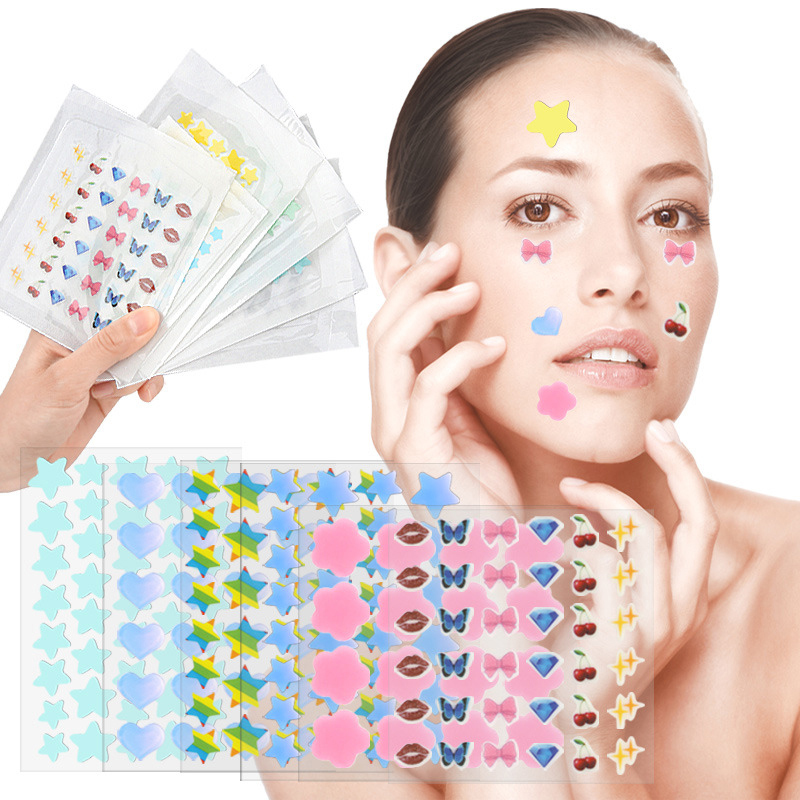 Makeup And Beauty - Stiker Perawatan Kulit Tambalan Jerawat Kartun