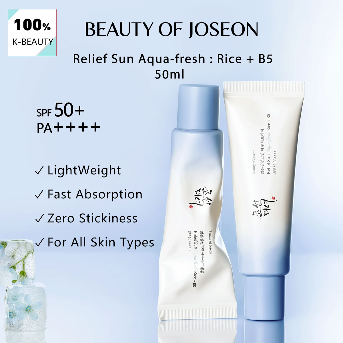 Makeup Beauty Of Joseon - Beauty of Joseon Relief Sun Aqua-Fresh:Rice+B5