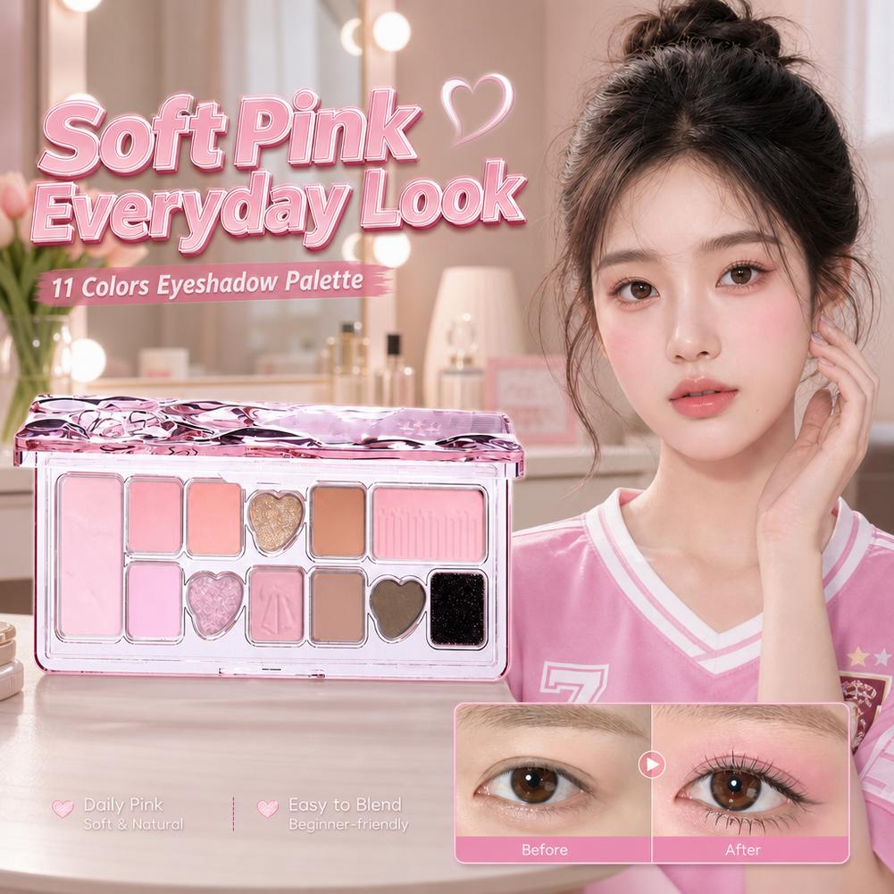 Merit Beauty Makeup - Palet Eyeshadow 11 Warna Capel Pearlescent