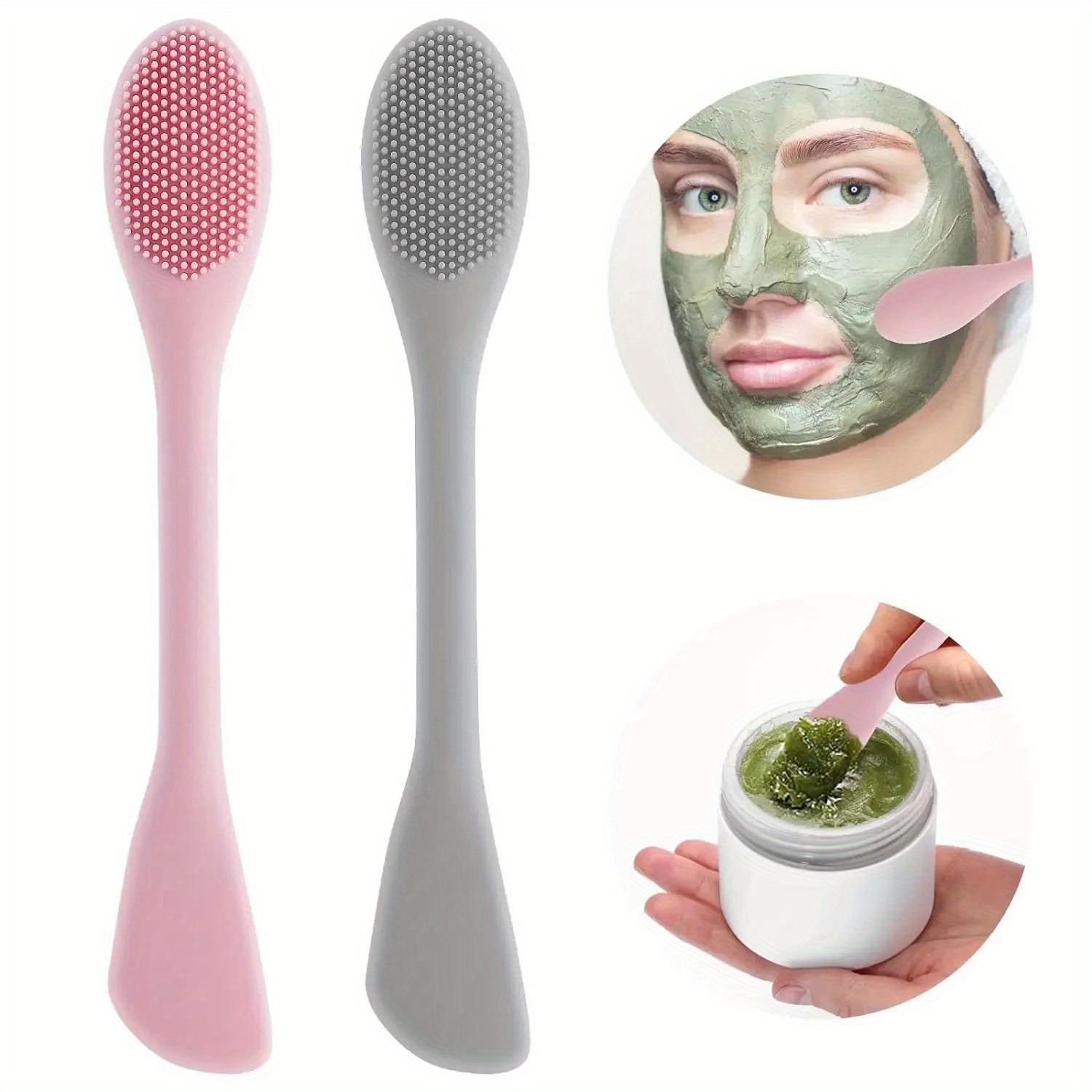 Makeup Beauty Ro - Kuas Masker Wajah Kepala Ganda Aplikator