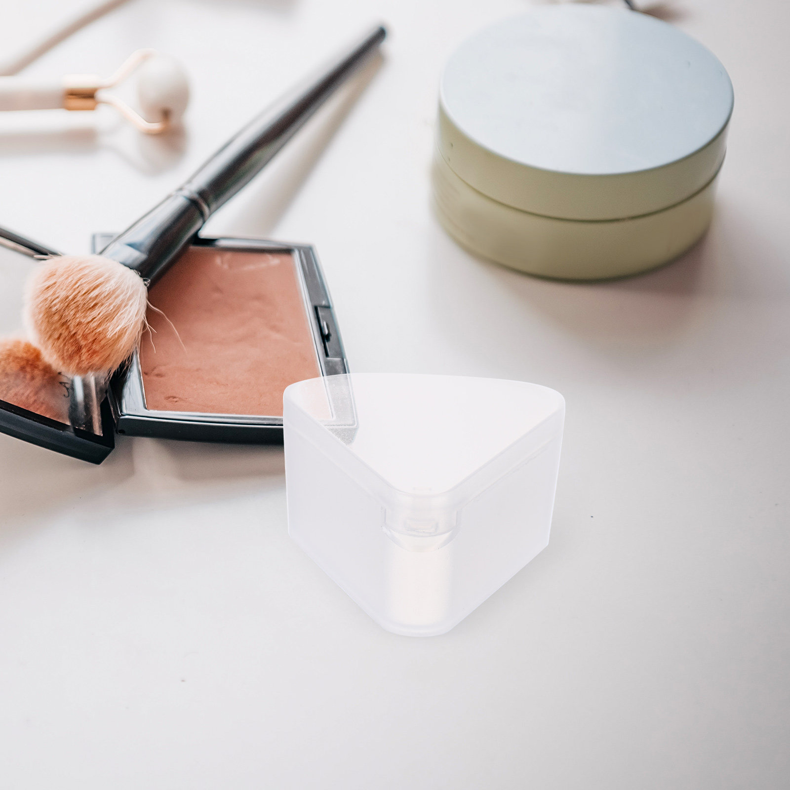 Beauty Makeup Organizer - 6 Buah Kotak Bedak Segitiga Hemat