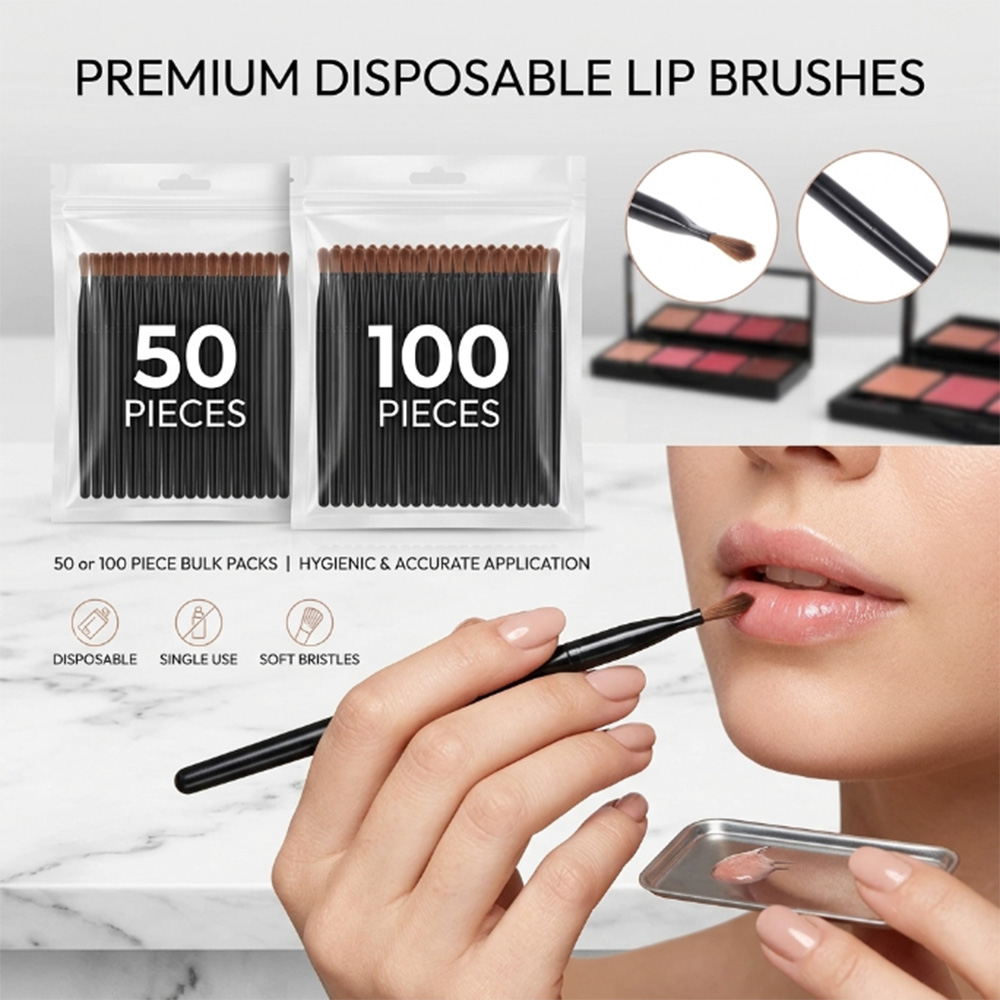 Makeup Beauty Ro - 50/100 Buah Set Kuas Bibir Sekali