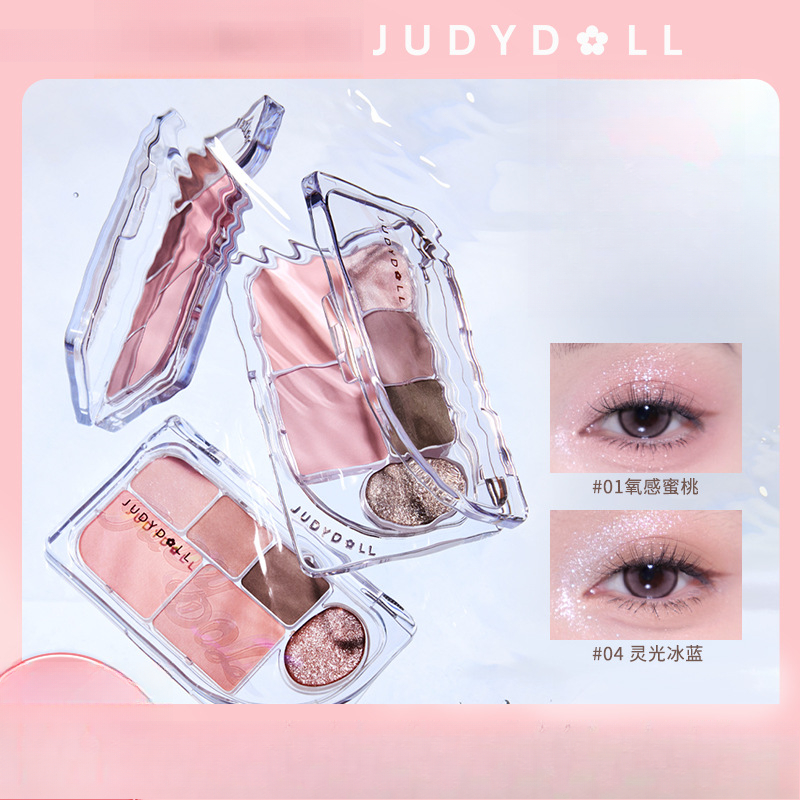Merit Beauty Makeup - Judydoll 6 warna matte bersinar eyeshadow