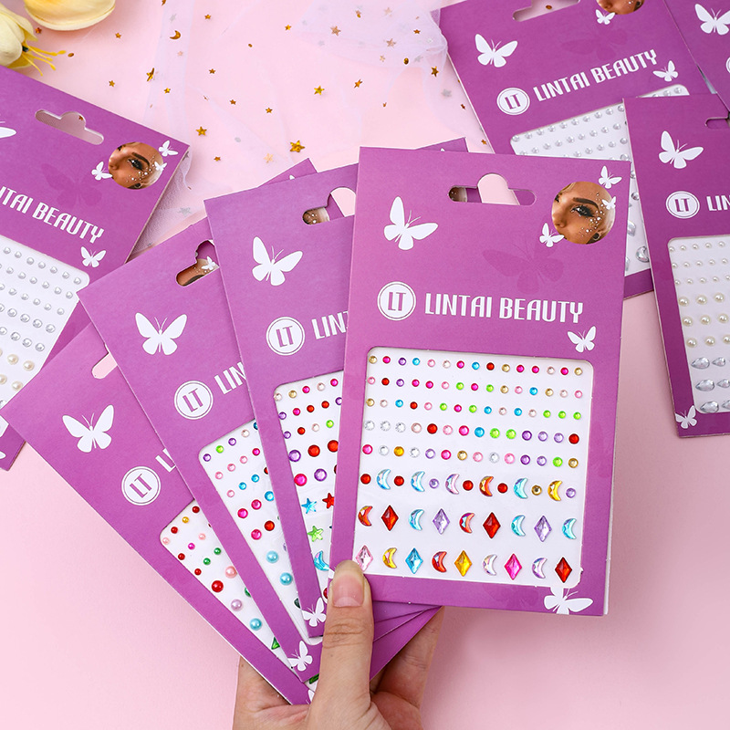 Makeup And Beauty - Stiker Permata Wajah Laris Manis, Perekat