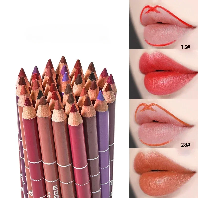 Beauty Flower Makeup - Pensil garis bibir berwarna hitam mawar