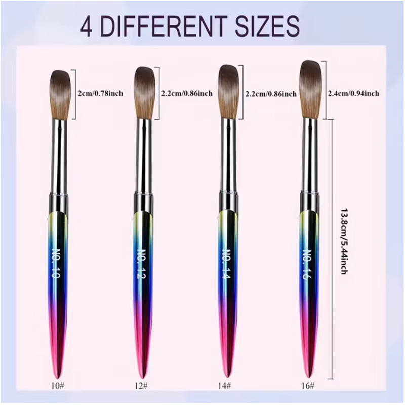 Set Kuas Seni Kuku Akrilik 4 B - Blush Brush Kabuki ulasan dan harga