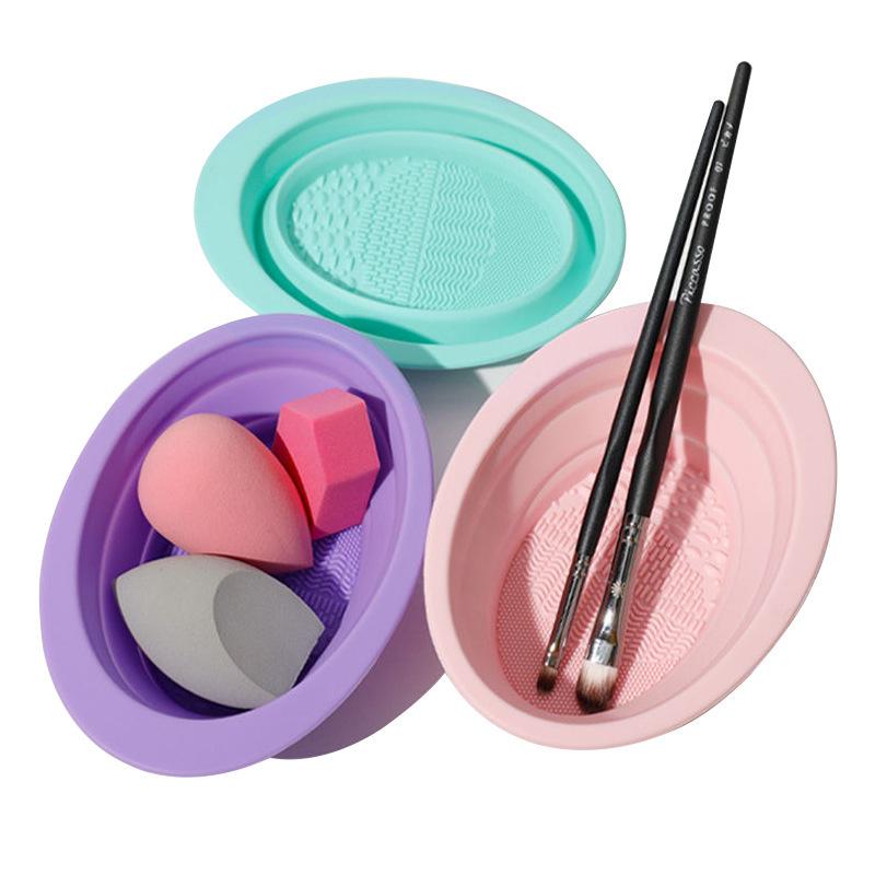 Kotak Pembersih Kuas Makeup Si - Blush Brush Kabuki ulasan dan harga
