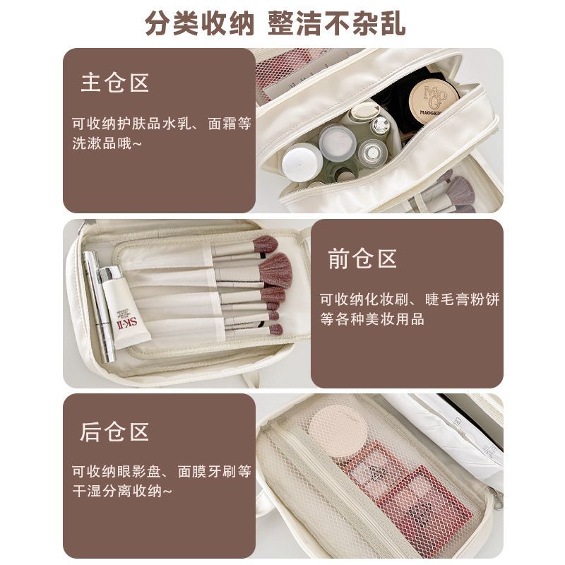 Tas Makeup Multi-Layer Motif M - Beauty Makeup Edit ulasan dan harga