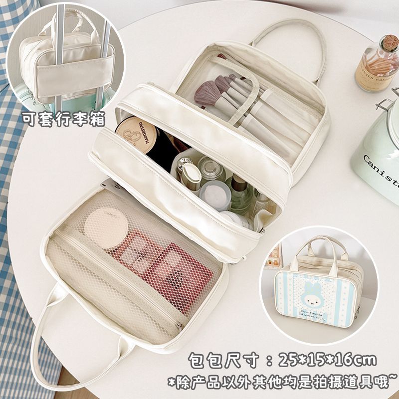 Tas Makeup Multi-Layer Motif M - Beauty Makeup Edit ulasan dan harga
