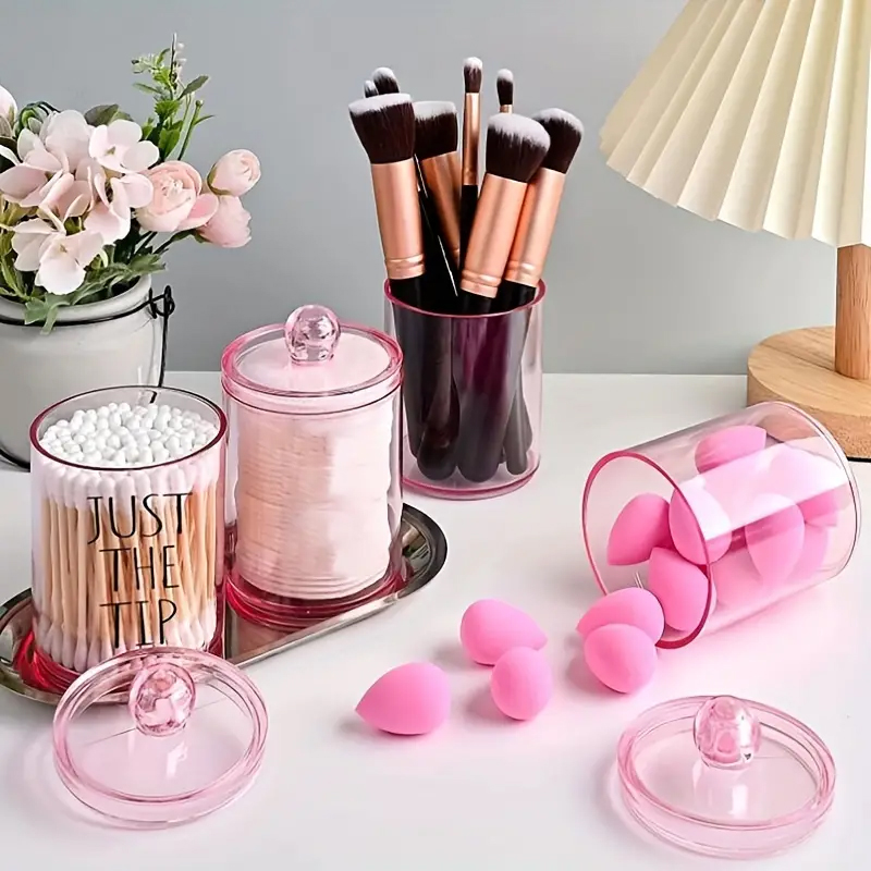Kotak penyimpanan kapas transp - Beauty Makeup Organizer ulasan dan harga