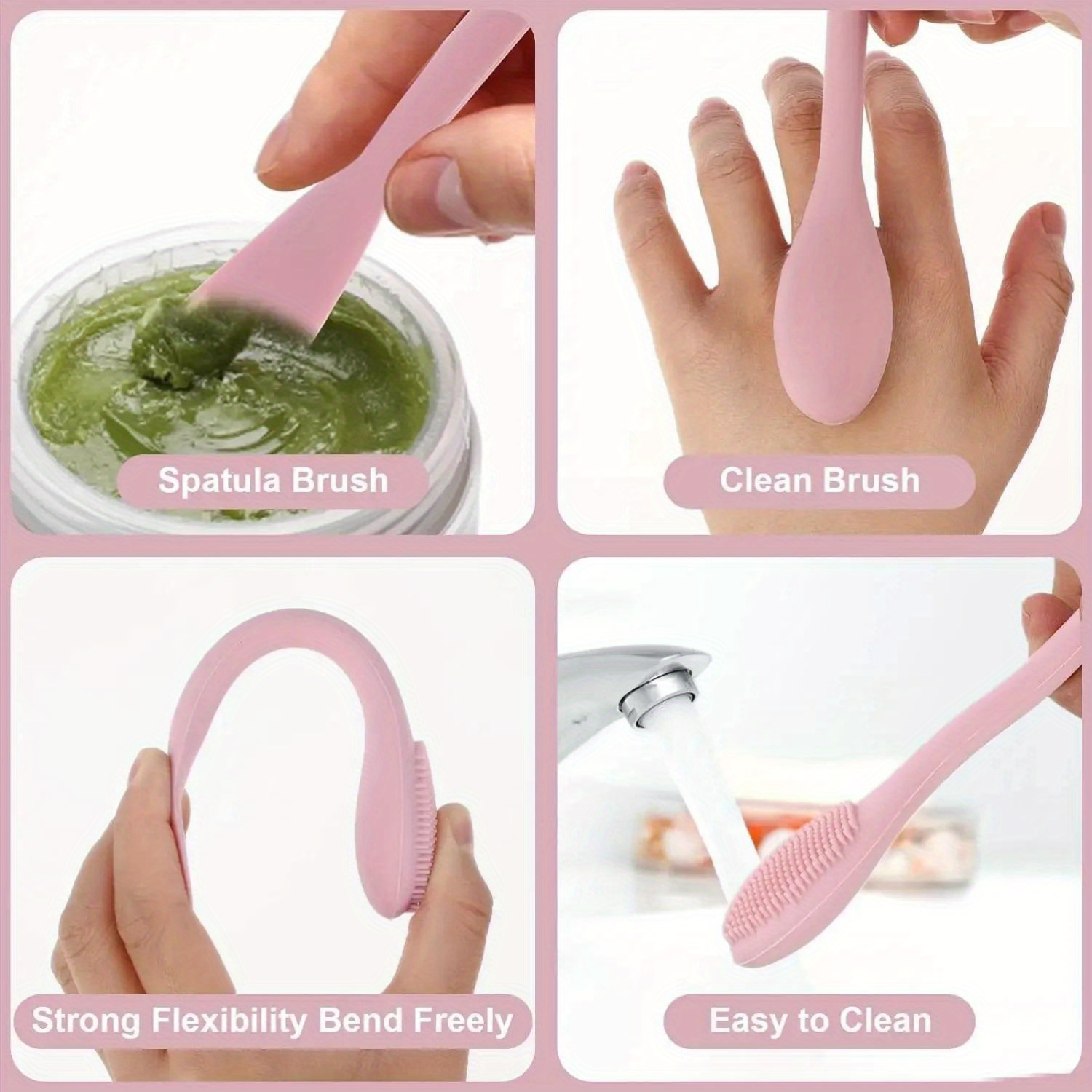Kuas Masker Wajah Kepala Ganda - Makeup Beauty Ro ulasan dan harga