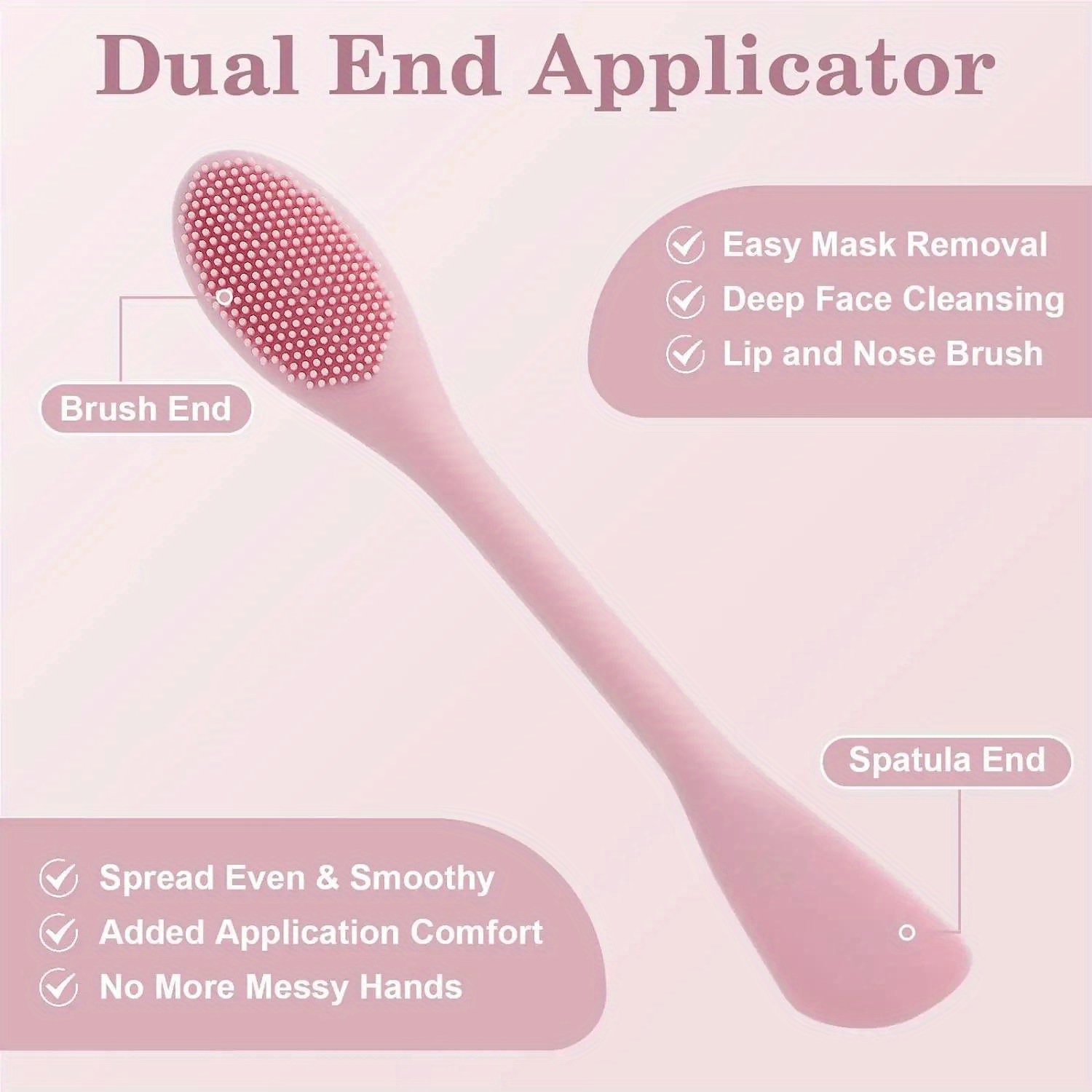 Kuas Masker Wajah Kepala Ganda - Makeup Beauty Ro ulasan dan harga