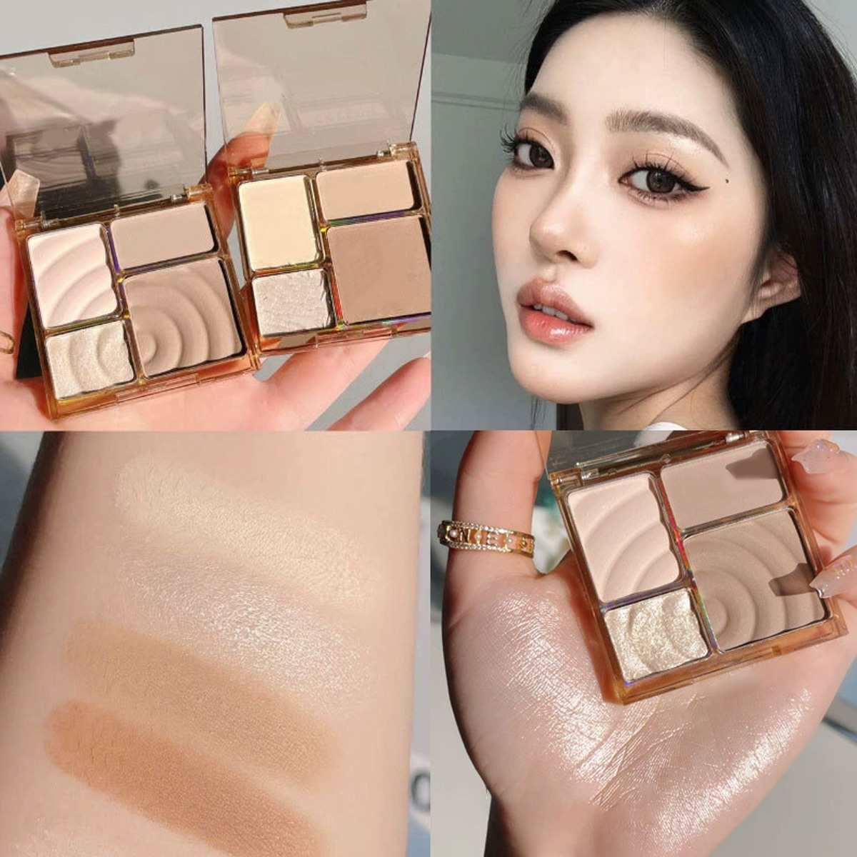 Empat Warna Gloss Tinggi Satu  - Merit Beauty Makeup ulasan dan harga