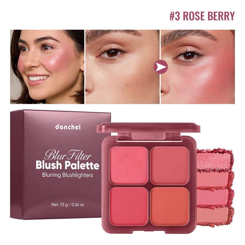 Palet Blush Matte Four Palace  - Beauty Flower Makeup ulasan dan harga