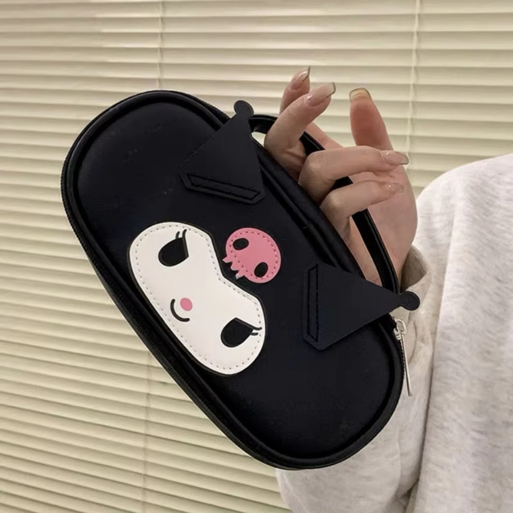 Tas Kosmetik PU Hitam Kuromi S - Beauty Makeup Edit ulasan dan harga