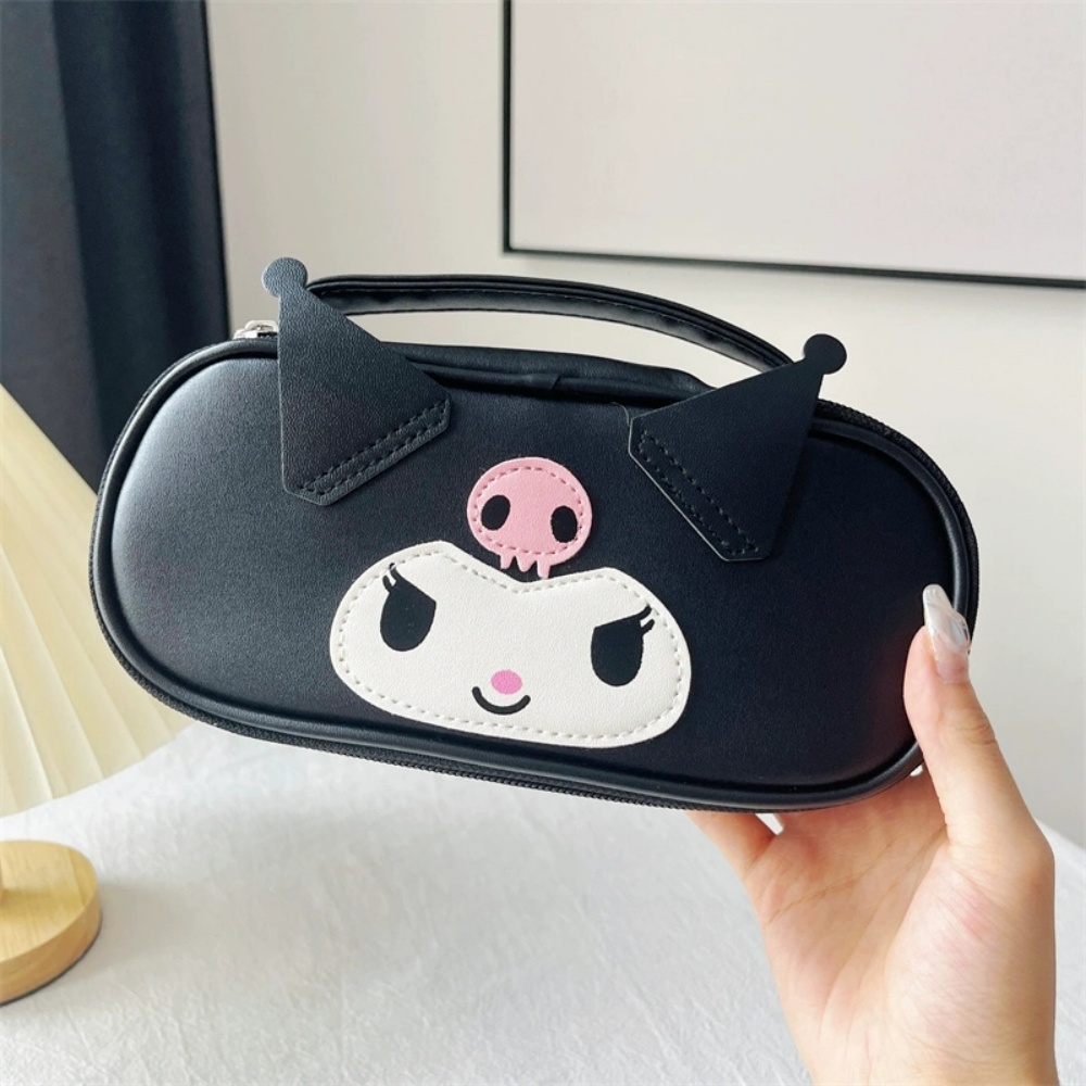 Tas Kosmetik PU Hitam Kuromi S - Beauty Makeup Edit ulasan dan harga