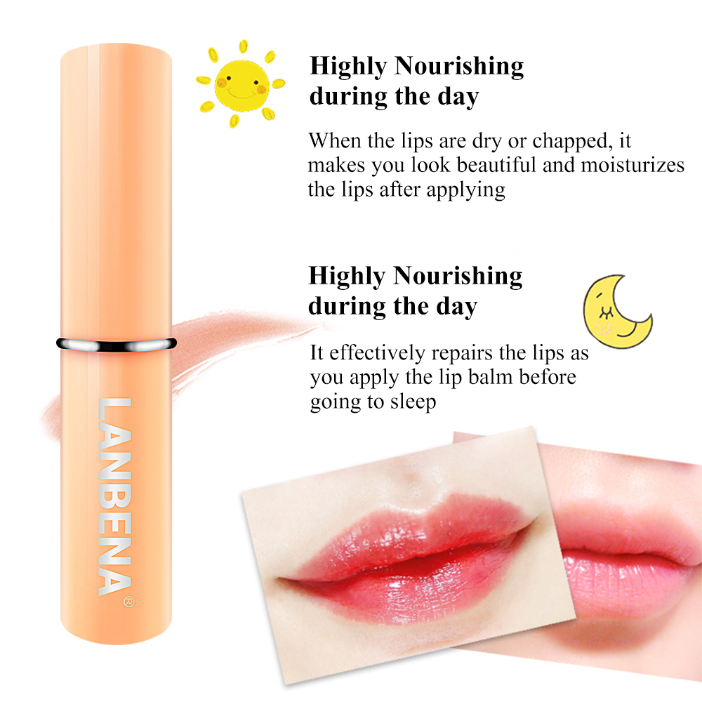 Lanbena Bunglon Lip Balm Maske - Beauty Flower Makeup ulasan dan harga