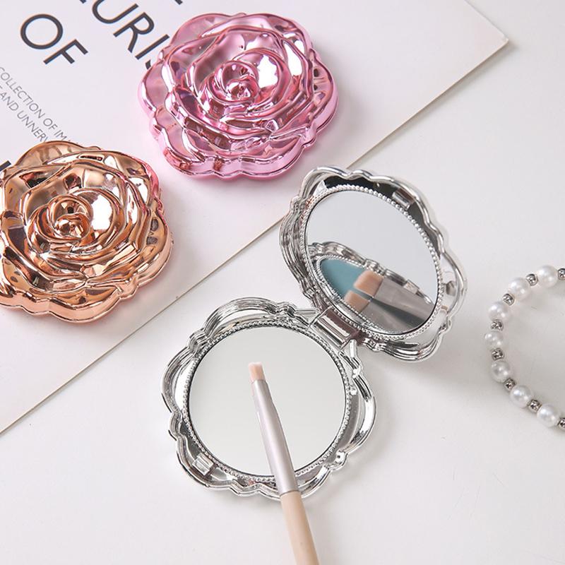 1 Buah Cermin Mini Bunga Mawar - Beauty Flower Makeup ulasan dan harga