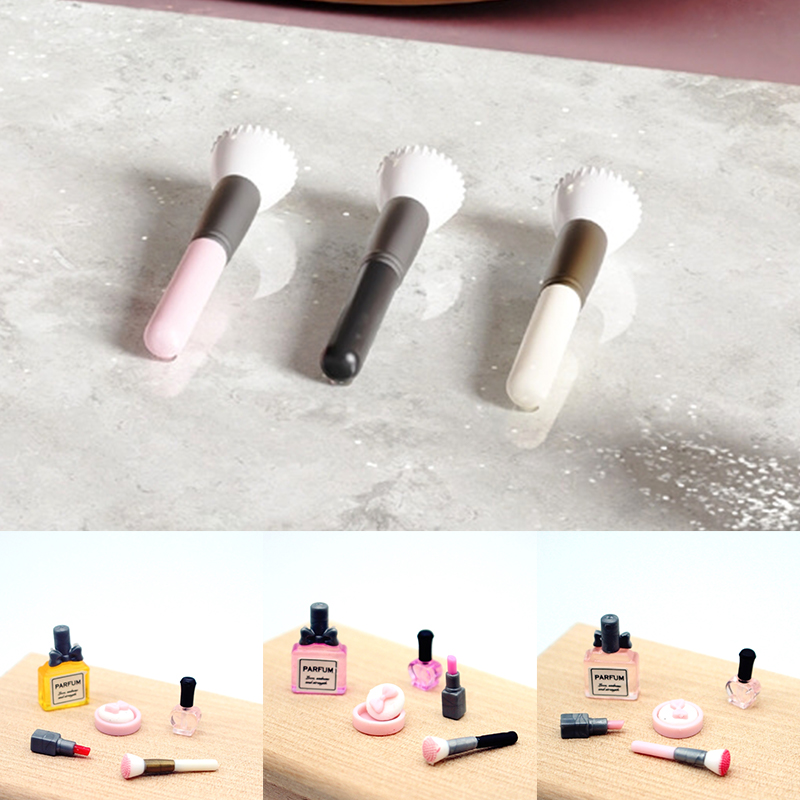 1 Set 1:12 Miniatur Rumah Bone - Blush Brush Kabuki ulasan dan harga