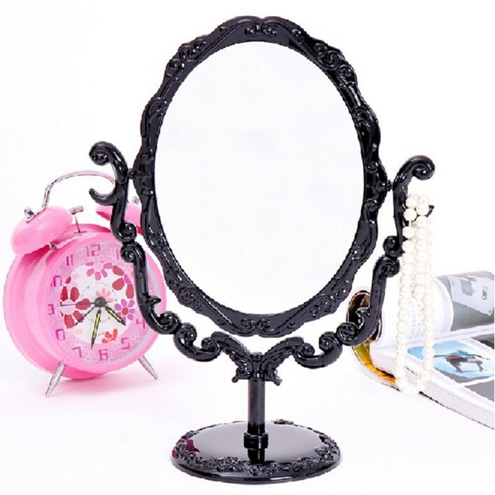 【1PC Cermin Rias Meja Putar un - Beauty Flower Makeup ulasan dan harga