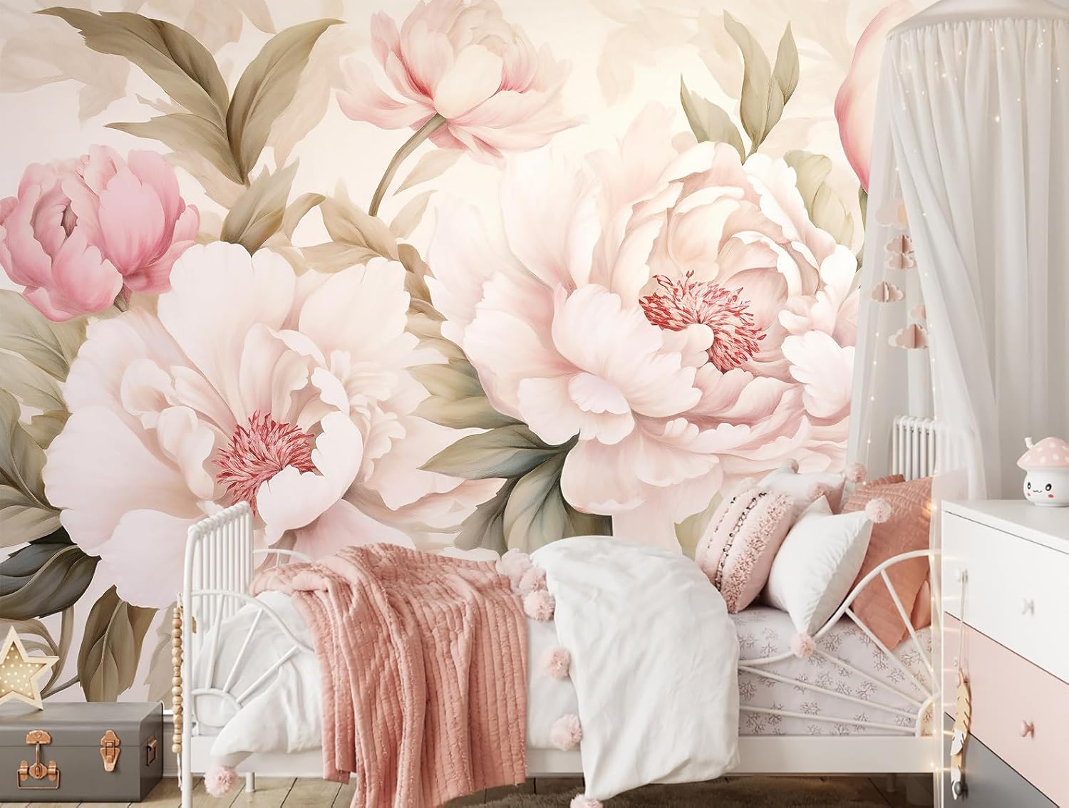 Wallpaper Mural Bunga Peony El - Beauty Flower Makeup ulasan dan harga