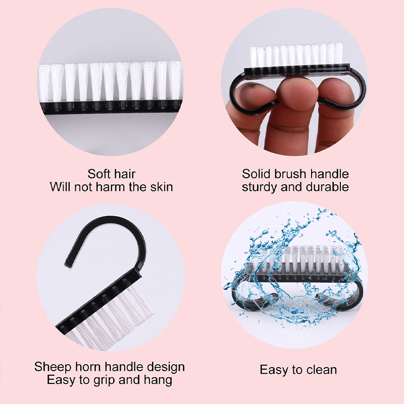 50/100 Buah Sikat Kuku Plastik - Blush Brush Kabuki ulasan dan harga
