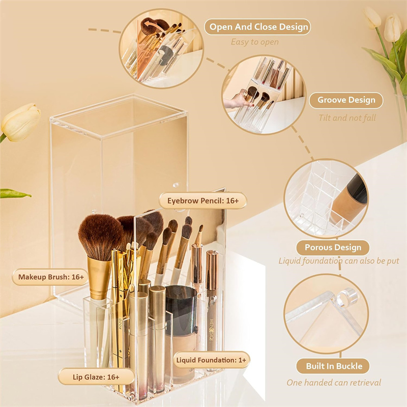 Kotak penyimpanan kuas rias, p - Beauty Makeup Organizer ulasan dan harga